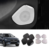 Stainless Steel Speaker Cover for Volvo XC60 2018-2026 Car Interior Accessory LINGLUYANG