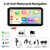 Motorcycle GPS Monitor with 1080P DVR & CarPlay