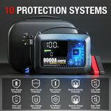 8000A Professional Heavy Duty Car Jump Starter With Air Pump Powerful Car 12V Car Battery Starter Booster Starting Device Car