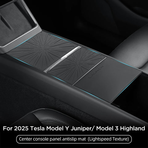 Smabee for Tesla Model Y Launch 2025 Juniper/Model 3 Highland Car Central Console Panel Antislip Mat Armrest Protection Pad C