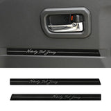 Stainless Steel Door Trim for Suzuki Jimny JB64 Car Interior Accessory GMUNI