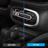 AC Panel Cover Stainless Steel Trim for Smart Fortwo 453 Car Interior Accessory GMUNI