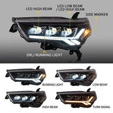 Matrix Projector Headlights for Toyota 4Runner 14-24 LED Headlight Vland