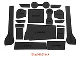 Car Gate Slot Cup Mat for ISUZU D-MAX 2021 - 2024 DMAX Anti-Slip Door Groove Pad Interior Accessories Non-Slip Coaster