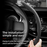 Anti-Slip Segmented Suede Wheel Cover for Fiat Car Interior Accessory Hocasen