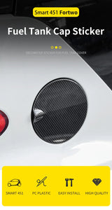 Carbon Fiber Fuel Tank Cap for Smart 451 Car Interior Accessory OEM