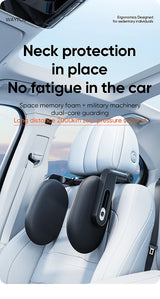 360° Adjustable Memory Foam Car Headrest Pillow Ice-silk Fabric for Kids & Adults Car Travel Car Interior Accessory OEM