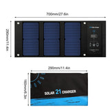 28/21/14W Foldable Solar Panel Portable Solar Panels Charger USB 6V DC Full time Power Solar Panel Mobile Power Supply