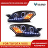 Black Projector Headlights with DRL for Vios Yaris 05-13
