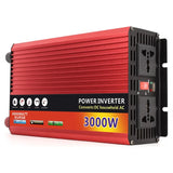 12V/24V DC To AC 220V Power Inverter Car Inverter Voltage Converter 2000W/3000W with USB Car Charger for Auto Home
