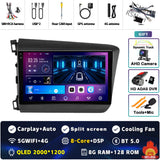 2K Android 15 Multimedia Head Unit for Honda Civic 2012-2015