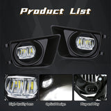 LED Angel Eye Fog Lights for Toyota Tacoma 2012-2015 Fog Light Assembly MAGIC COLORM