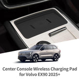 Volvo EX90 2026 2025 Car Anti Dirt Pad Mobile Wireless Charging Anti-Slip Mats Interior Accessiories Black Car Interior Acces