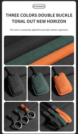 Suede Car Remote Key Case Cover for Volkswagen Golf Car Interior Accessory OEM