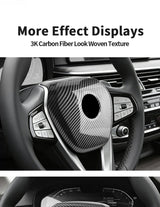 For BMW G-Chassis Carbon Fiber Car Steering Wheel Airbag Trim Protection Cover