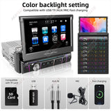 Universal 1Din Retractable Screen Car MP3 Player