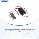 Switch Trim Cover Carbon Fiber for Dodge 2007 Car Interior Accessory HEBE