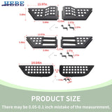 Iron Rear Door Pocket Box for Jeep Wrangler JL 4-Door Car Interior Accessory HEBE