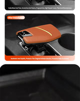 For Changan UNI-V (22-) & CS75 (24-) Original Leather Center Gear Shift Knob Cover Anti Scratch Car Interior Tuning Accessories