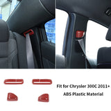 Interior Trim Cover Red Carbon Fiber for Chrysler 300C