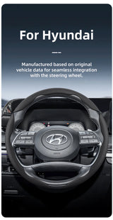 Hyundai Segmented Ventilated Leather Wheel Cover Car Interior Accessory Hocasen