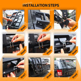 Rear Trunk Ladder Rack for Jeep Grand Cherokee 2007-2010 Car Interior Accessory HEBE
