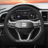Perforated Leather Wheel Cover for Seat Ibiza Ateca Leon