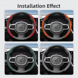 Breathable Wave Leather Steering Cover for Volvo Car Interior Accessory Hocasen