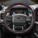 Segmented Suede Steering Cover for Ford Focus