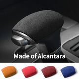 For KIA KX5 Car Gear Shift Lever Boot Cover Protection Decorative Trim Sticker Interior Tuning Accessories Made of Alcantara