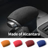 For KIA KX5 Car Gear Shift Lever Boot Cover Protection Decorative Trim Sticker Interior Tuning Accessories Made of Alcantara