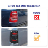 Smoky ABS Taillight Cover for Dodge RAM 1500 Car Interior Accessory HEBE