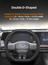 Carbon Fiber Texture Steering Wheel Cover for Ford Focus