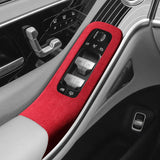 Car Window Control Panel Frame Trim Sticker for Mercedes (W223) S-Class Interior Accessories Made of Alcantara Interior Acces