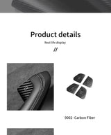 For Tesla Model 3 (2024-) / Model Y (2025-) Car Door Switch Button Anti Scratch Trim Sticker Carbon Fiber Interior Accessories
