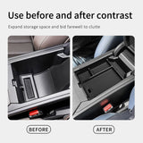 BMW X3 2025 Central Console Armrest Storage Box Stowing Tidying Car Organizer Interior Accessories Black ABS Car Interior Acc