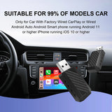 2-in-1 Wireless CarPlay and Android Auto Adapter Smart Dongle