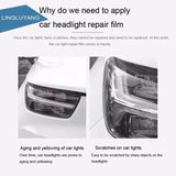 Headlight Protective Film TPU Sticker for Volvo XC60 Car Interior Accessory LINGLUYANG