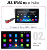 USB Wireless TPMS Tire Pressure Monitoring System for Android