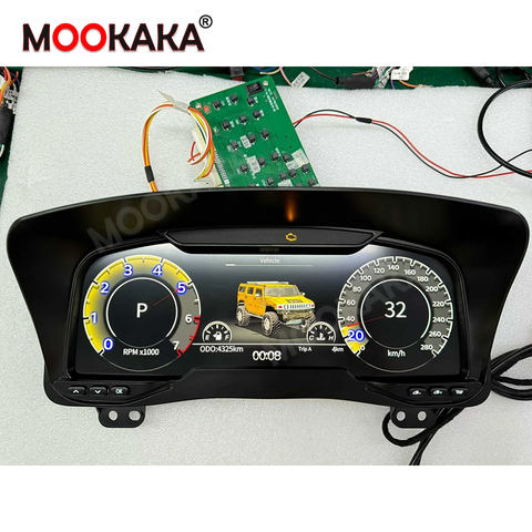 Digital LCD Instrument Cluster Display for Hummer H3 2005–2010 Android Head Unit Aotsr Digital Cluster Eight Core