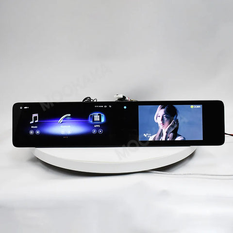 24.6" Dual Screen Android Head Unit for Mercedes E-Class 2013-2015 Android Head Unit Aotsr 8GB 128GB Eight Core