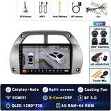 2K QLED Android Head Unit with CarPlay for Toyota RAV4 2000–2003