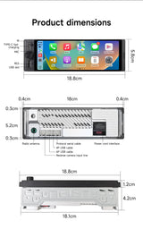 6.28-Inch Single Din Multimedia Player for Universal Vehicles