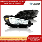 LED Headlights Chrome for Subaru WRX 2015-2021 Car Interior Accessory vland