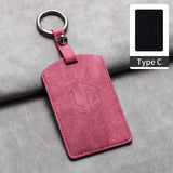 Car Remote Key Case Cover For Leapmotor C16 B01 C10 C11 Sheep Suede Car Key NFC Card Protector Shell Kychain Holder Accessories