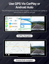 10inch Dashcam Wireless CarPlay Universal DVR