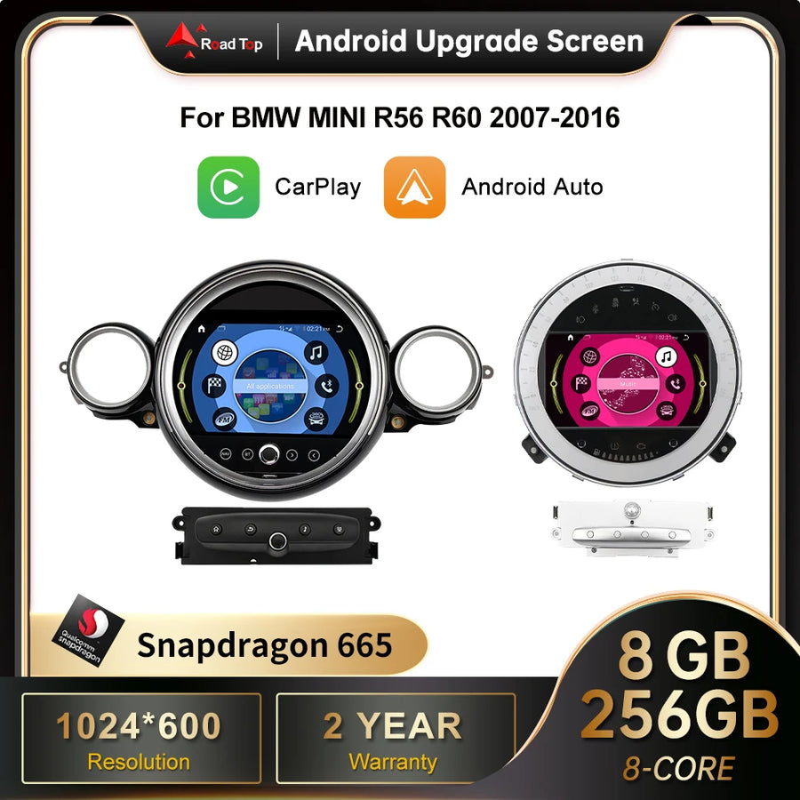 9-inch Android 13 Multimedia GPS Head Unit for Mini Cooper Android Head Unit wincago