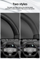 Nio Carbon Fiber Leather Steering Wheel Cover Fit