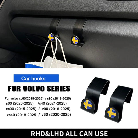 Volvo XC60 XC90 V60 Glove Box Hooks Accessories Car Interior Accessory LINGLUYANG
