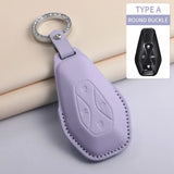 Car Key Case Cover For ARCFOX Alpha S Alpha T αS αT GT ECF ARCFOX-7 PU Leather Car Keychain